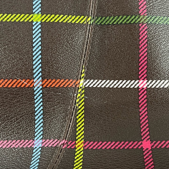 Coach 2013 Peyton Tattersall Leather Shoulder/Tote Bag w/ Removable Strap GUC! - Picture 8 of 11